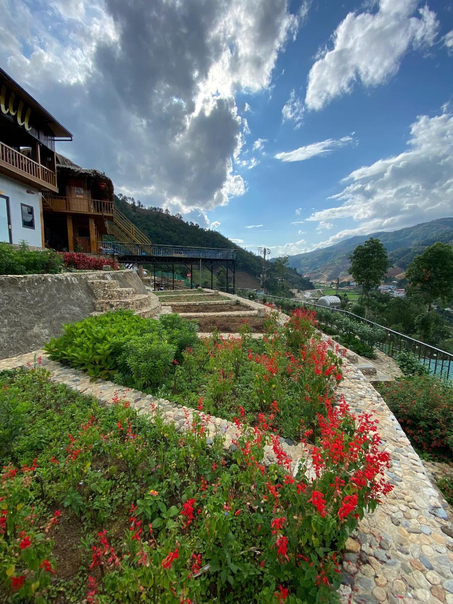 Hotel Nha Tren Doi - Windy Hill Mu Cang Chai Exterior foto